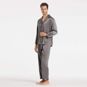 LilySilk 100 Silk Pajamas Set Men Long 22 momme Luxury Natural Mulberry Silk Men's Clothing Free Shipping