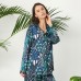 LilySilk 100 Silk Pajamas Set Pijama Women Sleepwear Plant Print Long NEW Luxury Natural Women's Clothing Free Shipping