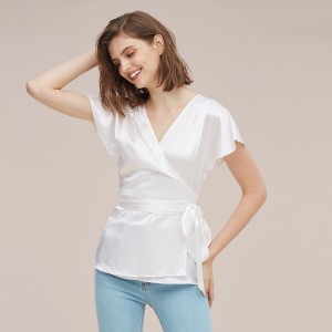 LilySilk Clearance Sale 22mm Silk Shirt Silk Blouse Elegant Feminine Simple Women New Free Shipping