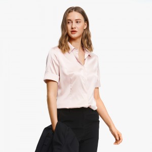 LilySilk Clearance Sale 19mm Silk Shirt Silk Blouse Feminine Basic Short Sleeves Women Summer Ladies Free Shipping
