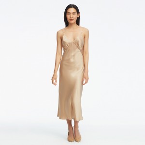 LilySilk Silk Dress With Pearl Elegant V Neck Women NEW Free Shipping