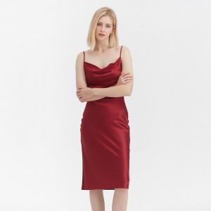 LilySilk 19mm Silk Slip Dress Elegant Alluring Cowl Neck Women NEW Free Shipping